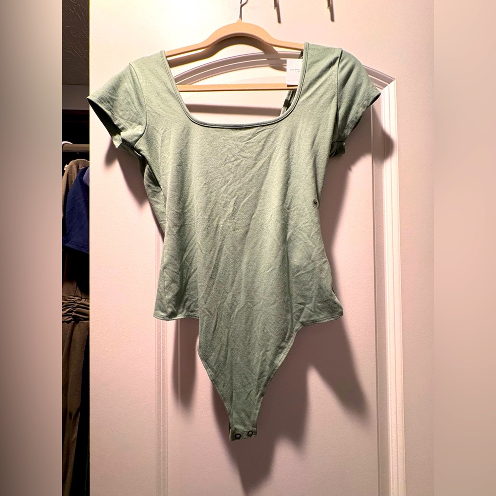 American Eagle Outfitters Light Green Bodysuit
